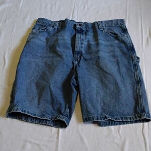 Wrangler Men's Carpenter Denim Shorts Medium Wash Size 42
